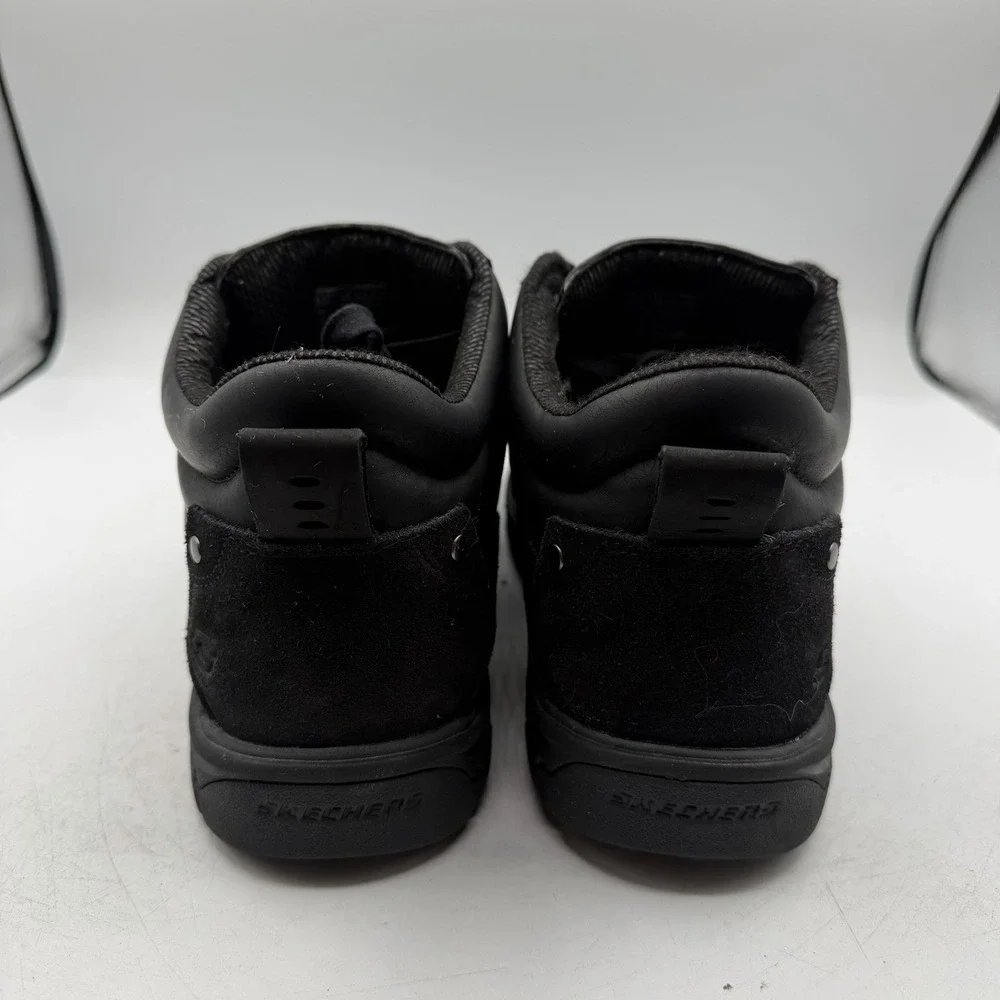 Skechers Segment Melego‎ Chukka Boots Mens 8.5 Black Moc Toe Shoes Waterproof